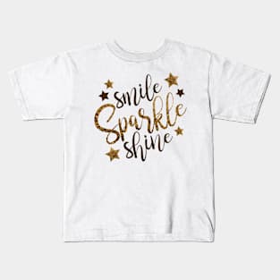 Smile Sparkle Shine Kids T-Shirt